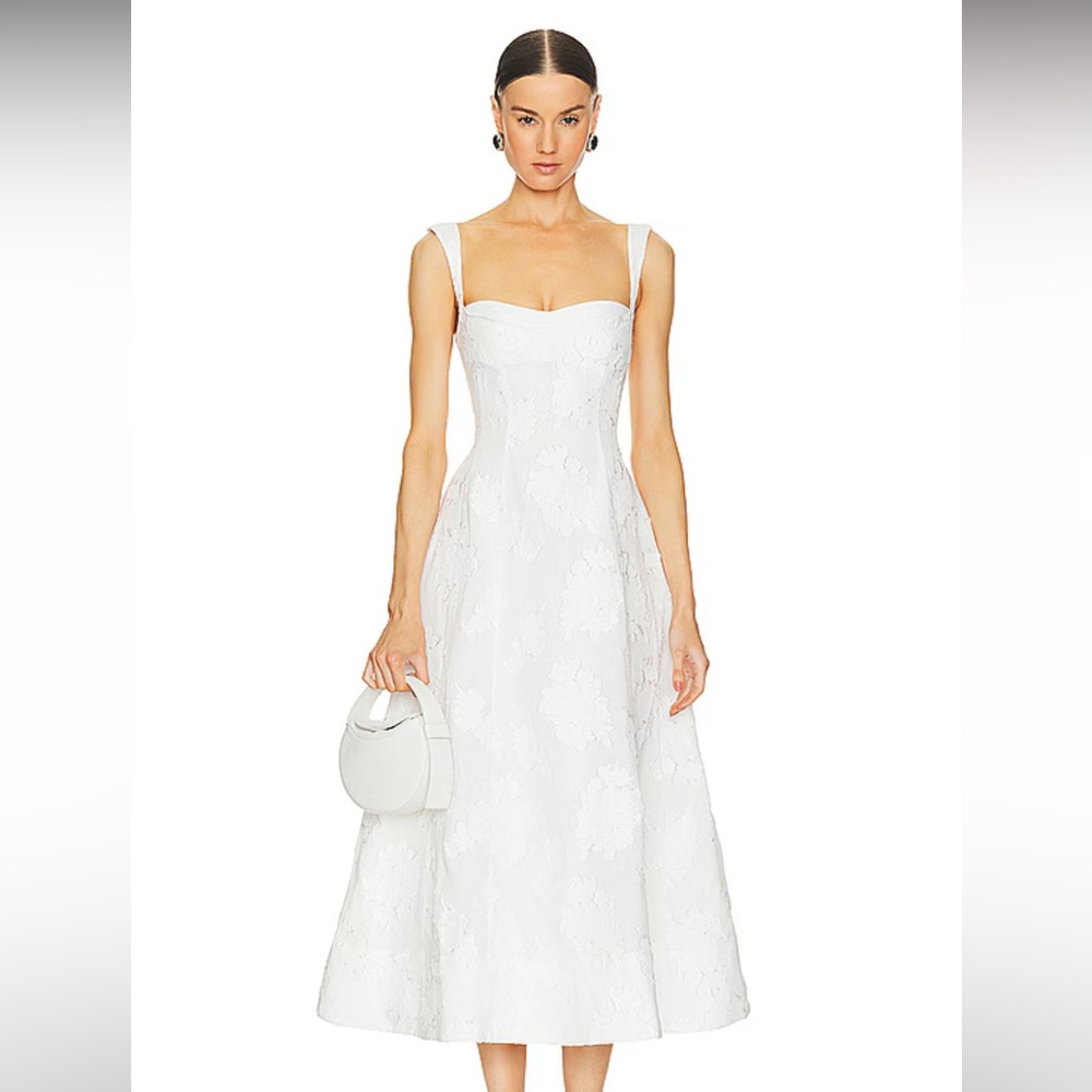 Clea Emilia Dress in Cloud Jacquard